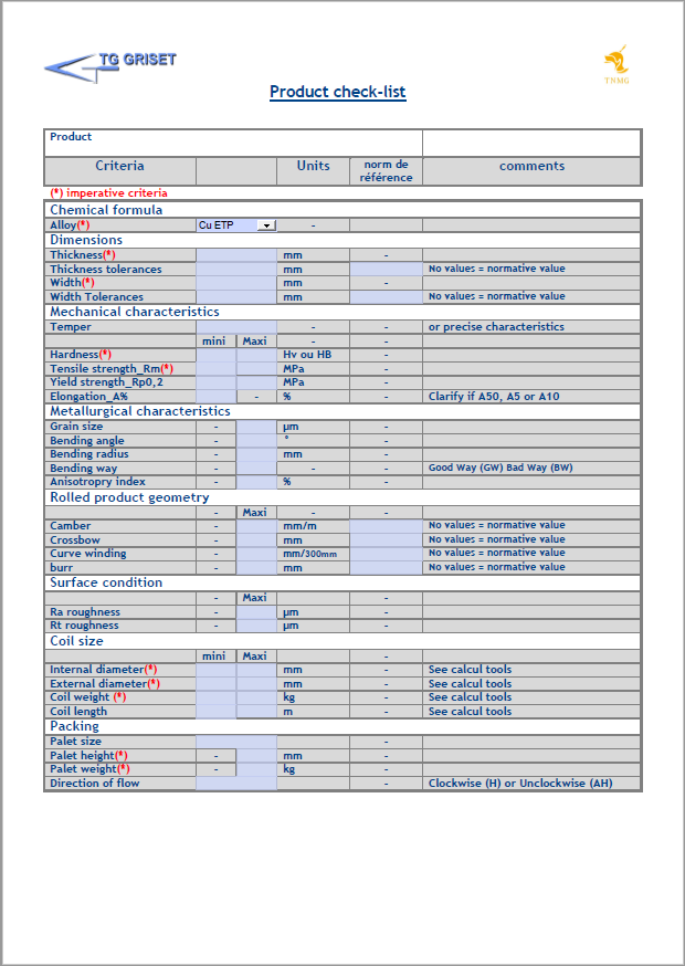 Check list